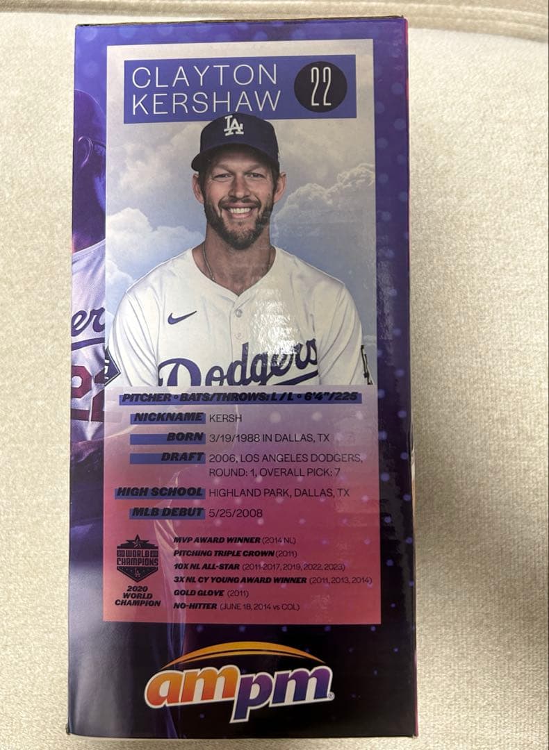 2024/9/25 球場配布 ドジャース　ボブルヘッド　クレイトン・カーショー