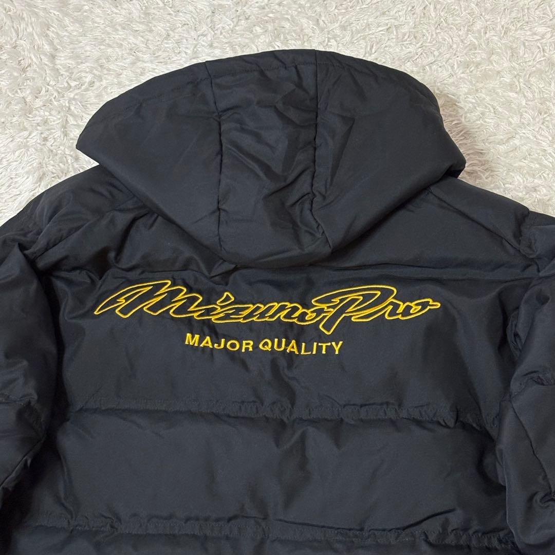 美品　Mizuno PRO ベンチコート ロング丈　ブラック　ダウンコート　L