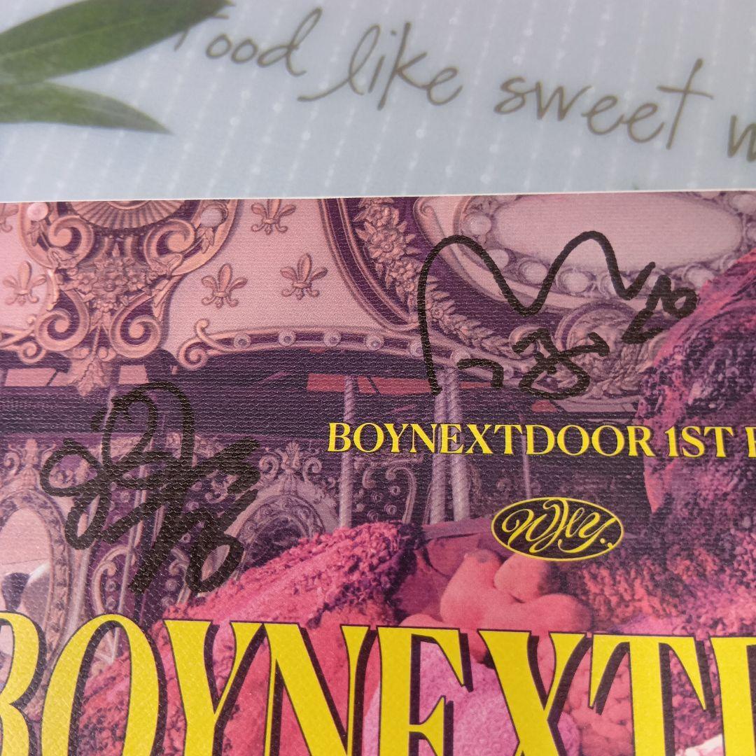 boynextdoor　プロモアルバム　非売品　サイン入り　ボネクド　WHY