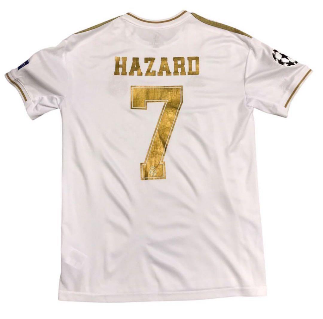 アディダス　レアルマドリード　レプリカ半袖サッカーユニフォーム　アザール