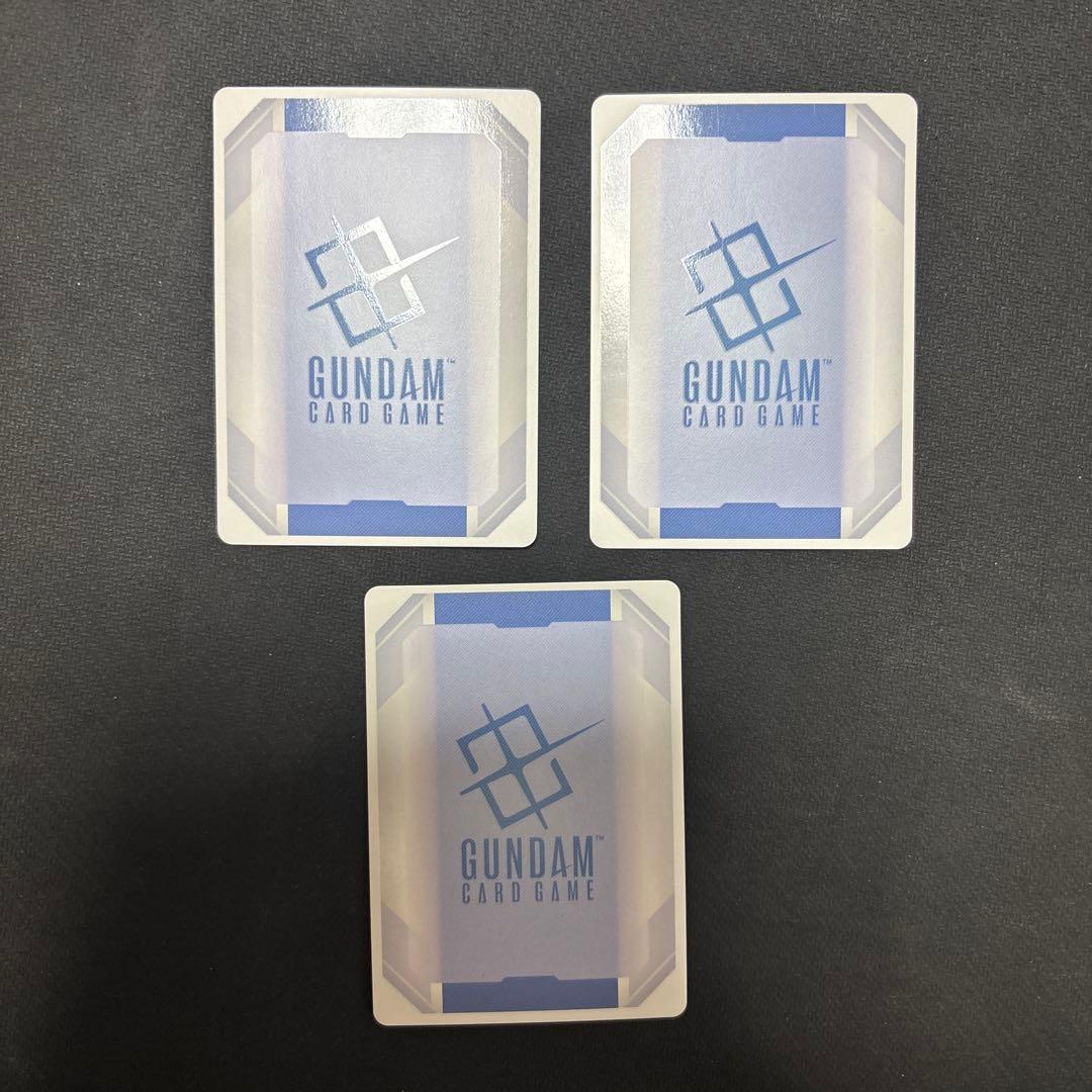 ガンダムカード　戦術予報士　パラレル　優勝　プロモ　３枚セット