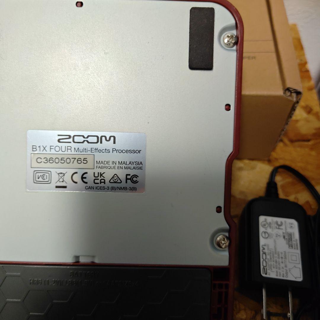 ZOOM B1X FOUR マルチエフェクター　電源付き