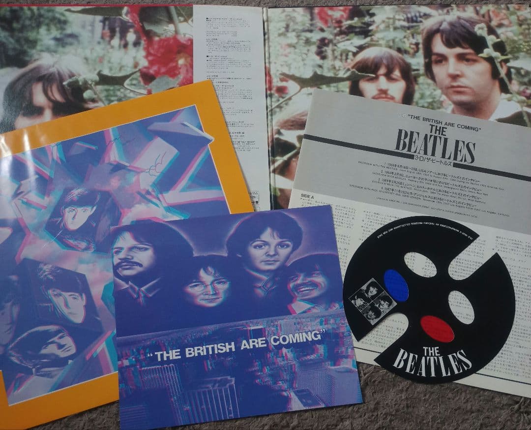 3D ザ・ビートルズ / レア・ライブ・'62　レコード2組日本限定版