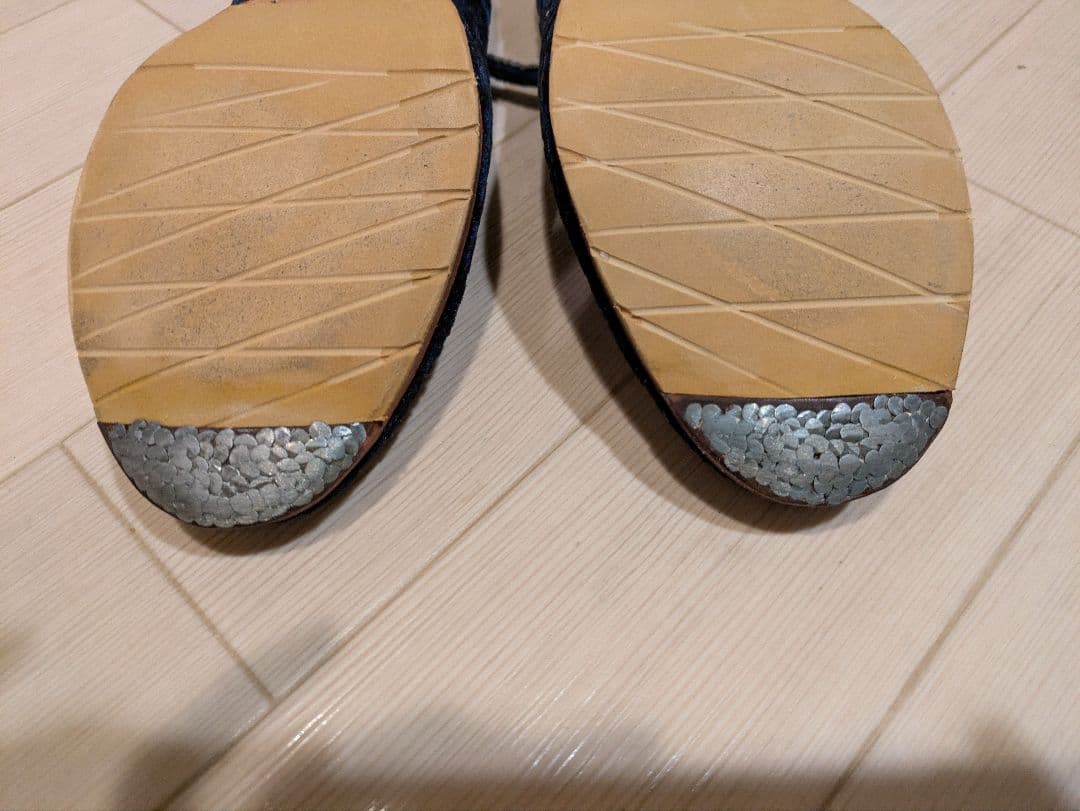 【セノビージャ】フラメンコシューズ ネイビー スエード サイズ8 (サイズ39)