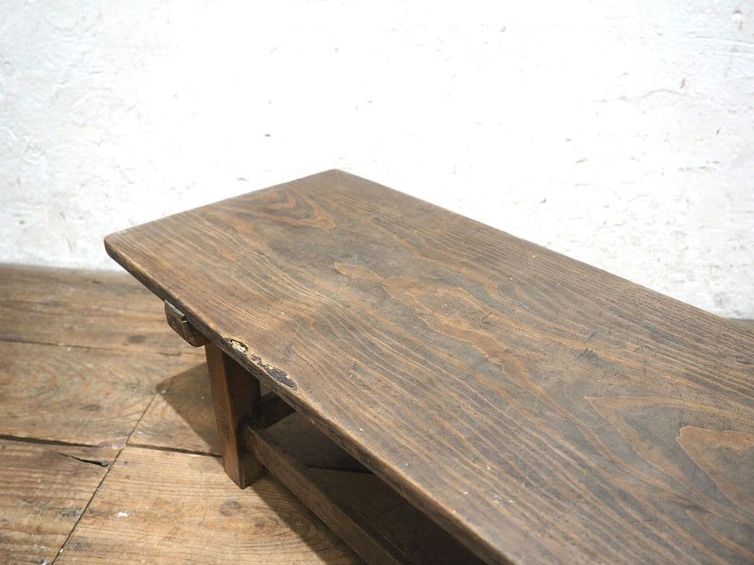 1404 杉のローテーブル　文机　陳列台　古家具　古道具　レトロ　アンティーク