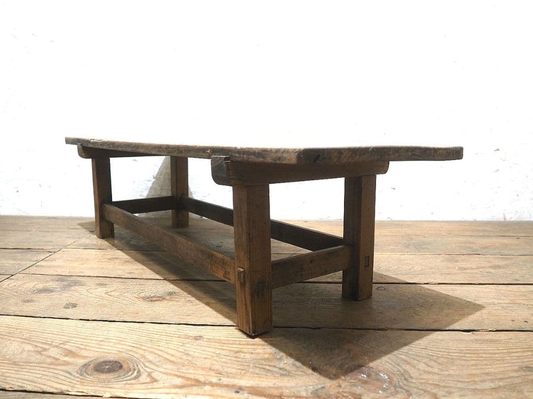 1404 杉のローテーブル　文机　陳列台　古家具　古道具　レトロ　アンティーク