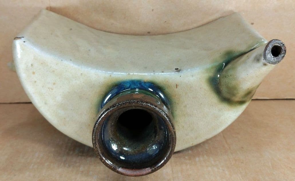 【本物保証】金城次郎 抱瓶(魚紋抱瓶）共箱 栞 人間国宝 美品 壷屋焼 やちむん