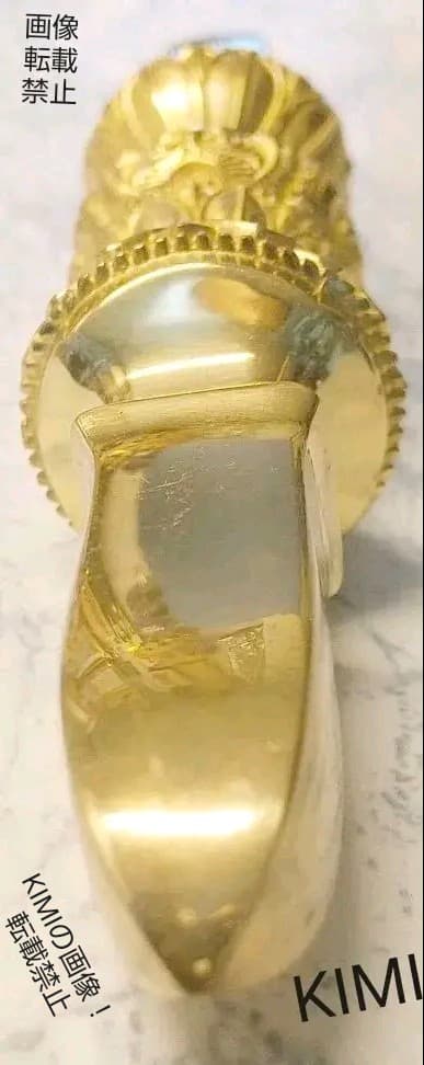 独鈷杵 真鍮製磨き仕上げ 長さ約16.8cm　密教法具 寺院用仏具 Vajra