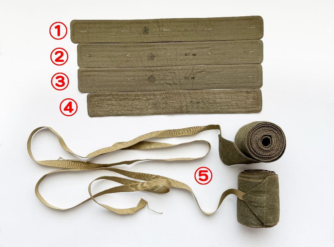 ド*グ様 日本軍　陸軍　将校軍衣カラー　偕行社　巻脚絆　ゲートル