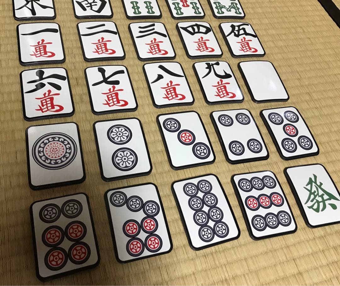 麻雀マグネット 80㎜×60㎜ 35種×各4枚（計140枚 ）