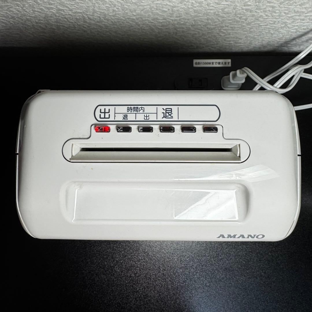 【超美品 】AMANO タイムレコーダー BX2000（タイムカード付き）