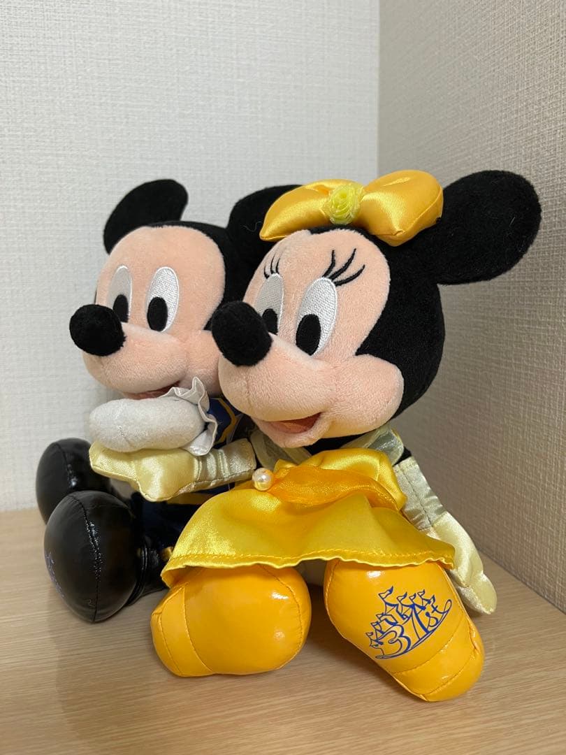 【新品未使用】美女と野獣　ミッキー＆ミニー ペアぬいぐるみ　ランド31周年