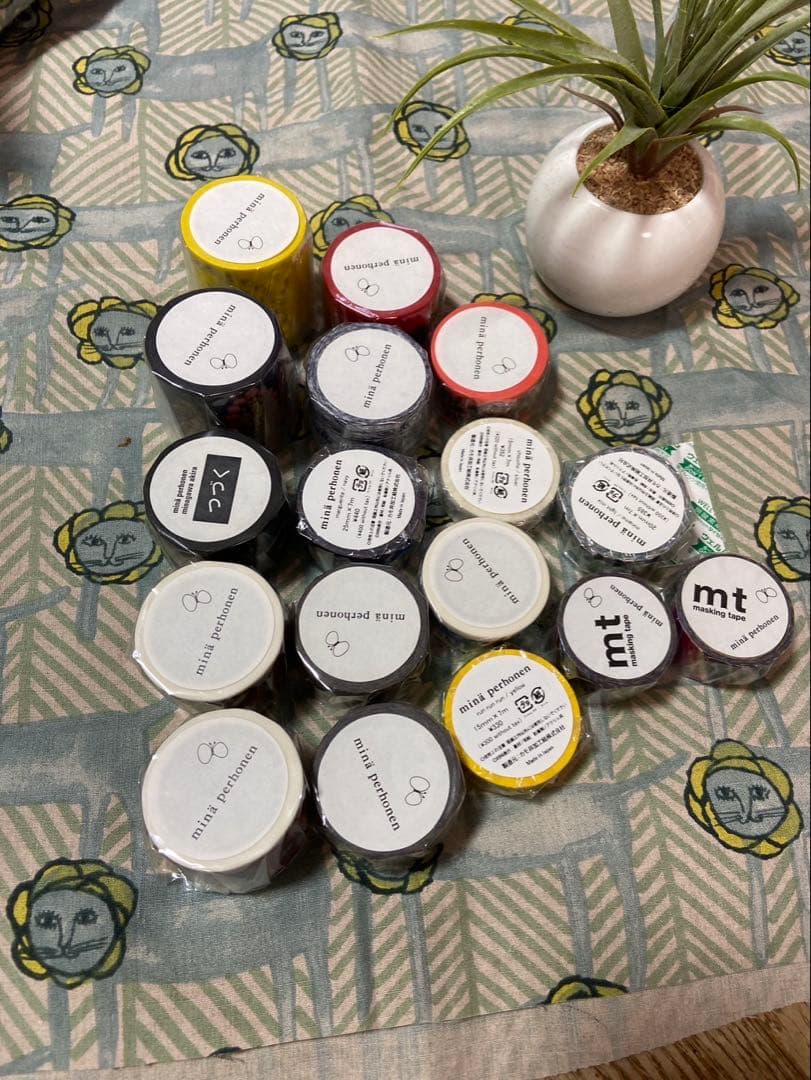 mina perhonen 限定　マスキングテープ　つづく展　廃盤品　封筒付き