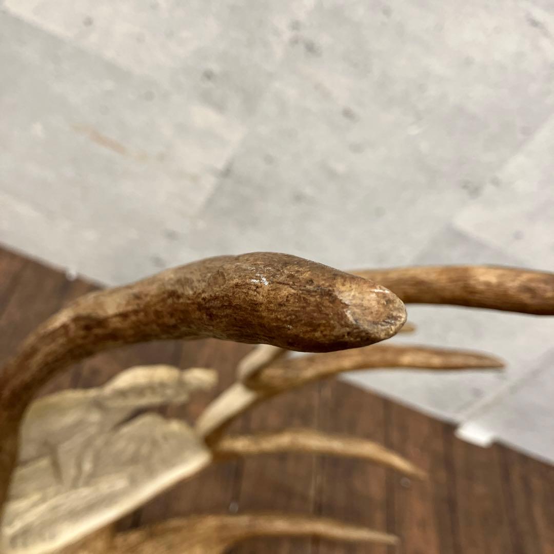 昭和レトロ ヘラジカ へら鹿 鹿の角 置物 オブジェ インテリア レトロ