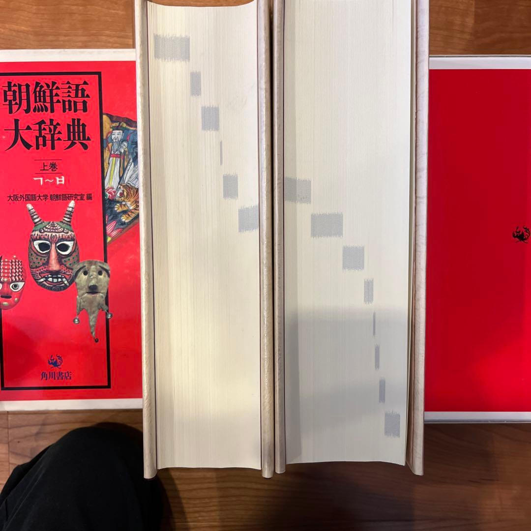 朝鮮語大辞典　上下巻　辞書　朝鮮語　日本語　大型本　美品