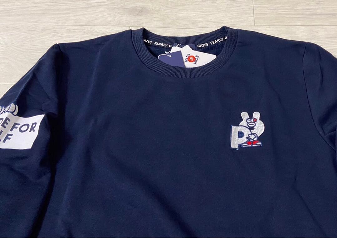 新品 正規品 パーリーゲイツ どうしちゃったPGスウェット 紺 サイズ6 XL