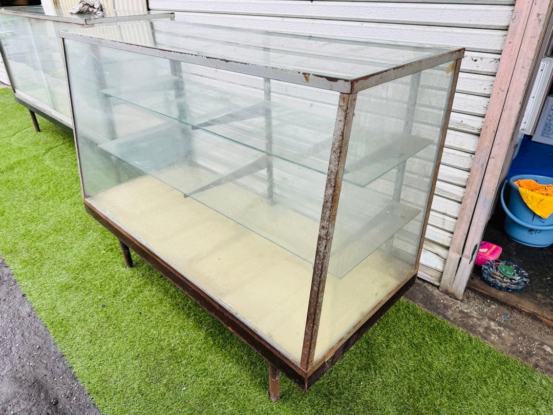 福岡発 直取り限定 ショーケース ガラスケース 120cm 飾り棚 扉付き