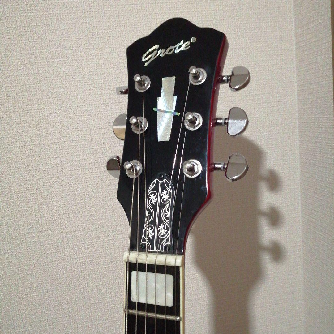 【ケース付き】grote jazz electric guitar セミホロウ