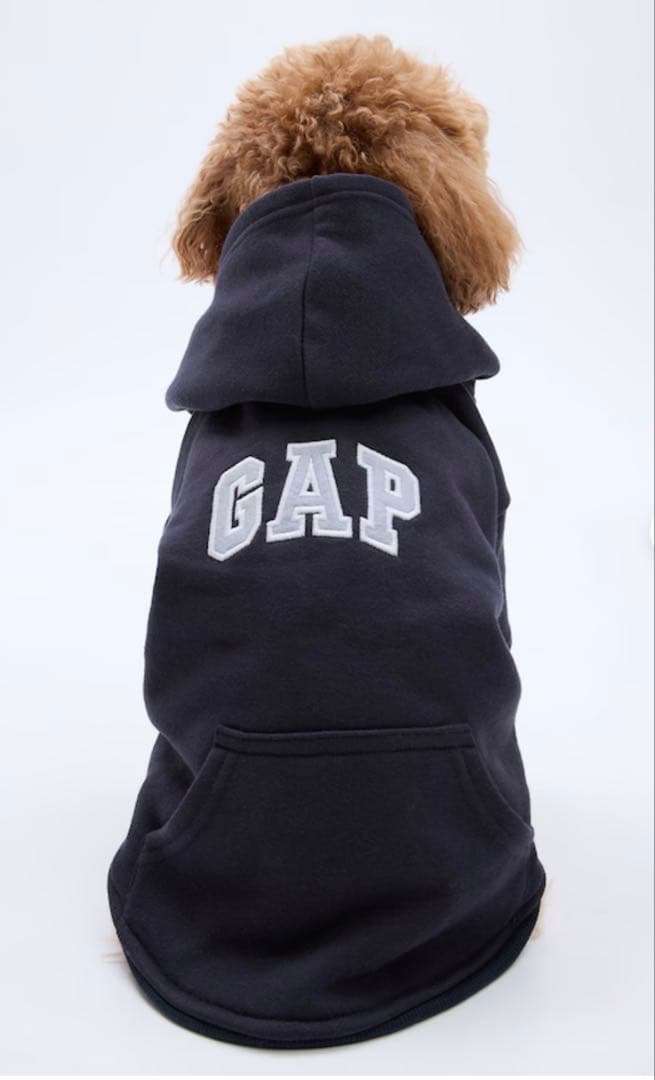 3点セットGAP ロゴ 犬 服パーカー 新品 XLサイズ ブラックグレーネイビー