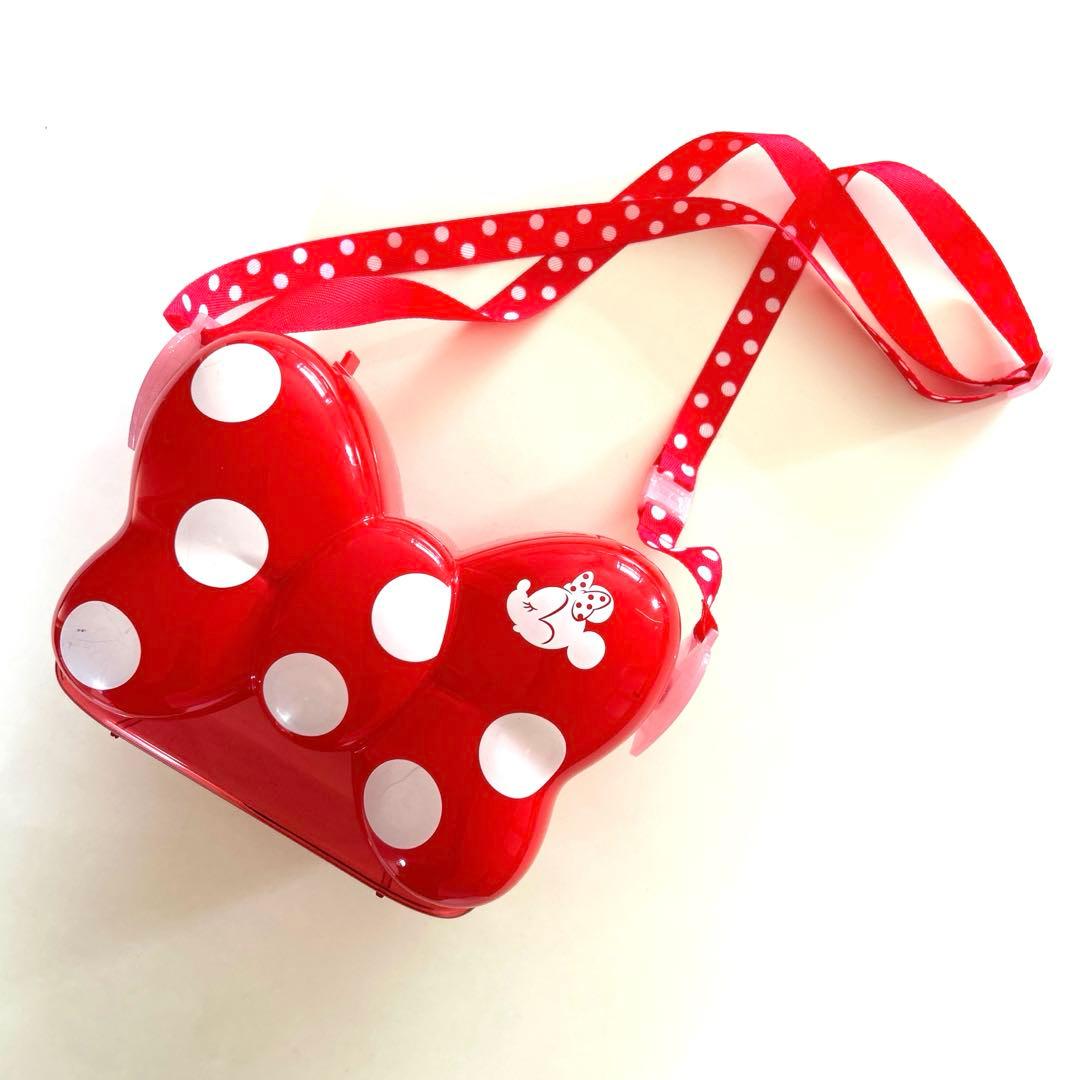 ディズニー　ミニー　デイジー　リボンポップコーンバケット　レッド　パープル　廃盤