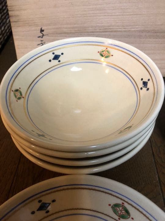 茶道具 仁清数茶碗 七宝紋平 与平作 平茶碗