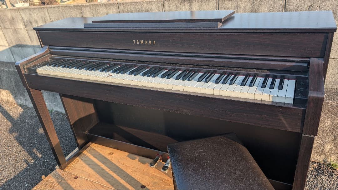 送料込み YAMAHA 電子ピアノ CLP-545R 15年製 激激美品