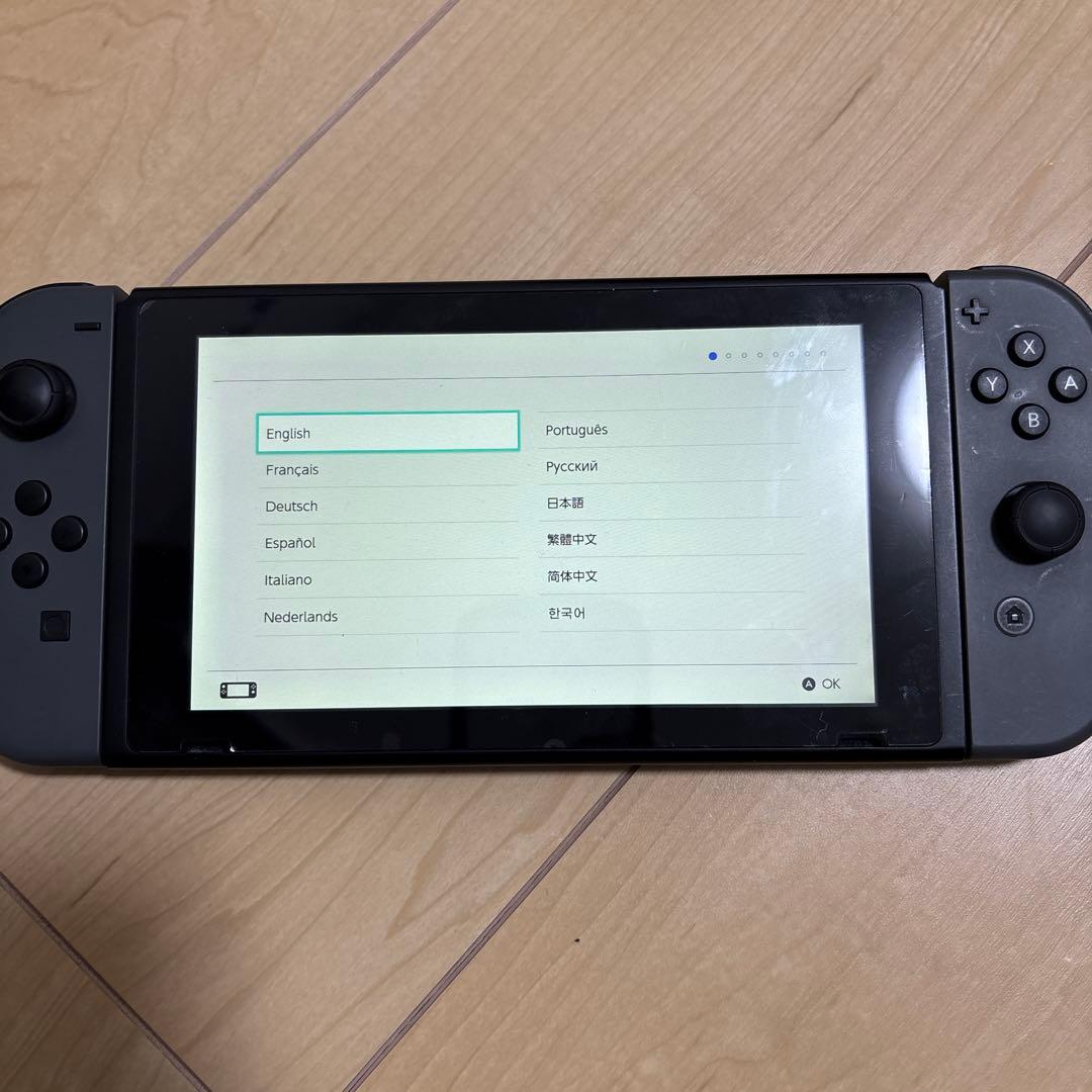 Nintendo Switch グレー 本体 中古品　専用ケースのおまけ付き