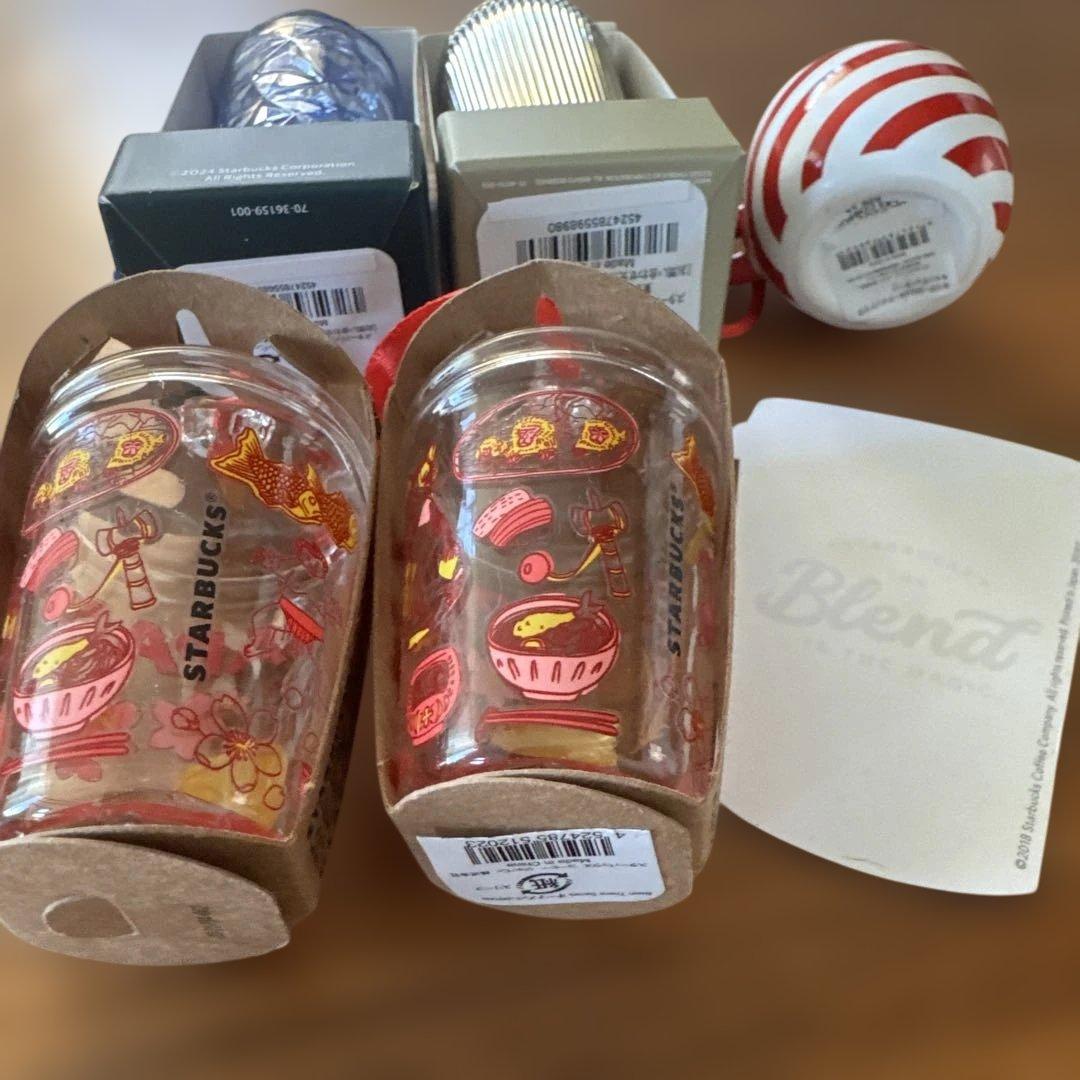 クリスマススタバStarbucks オーナメント 5個セット2024.2025