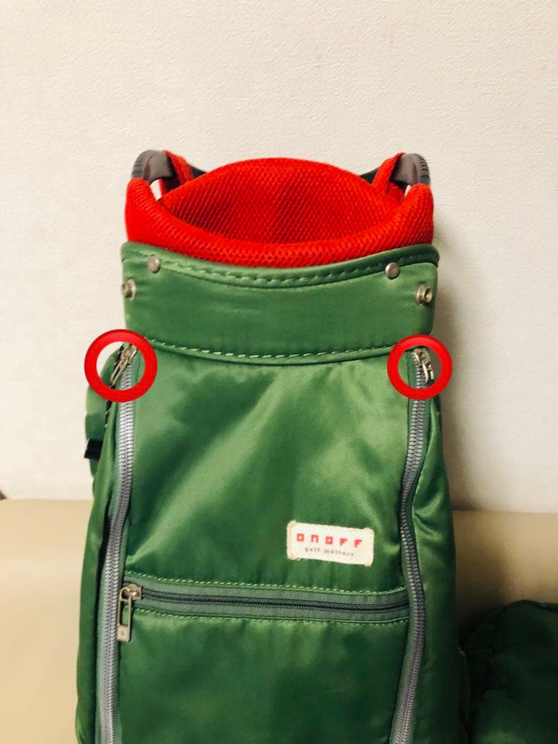 【送料込み】廃盤希少　大人気　オノフ キャディバッグ グリーン　OB0422