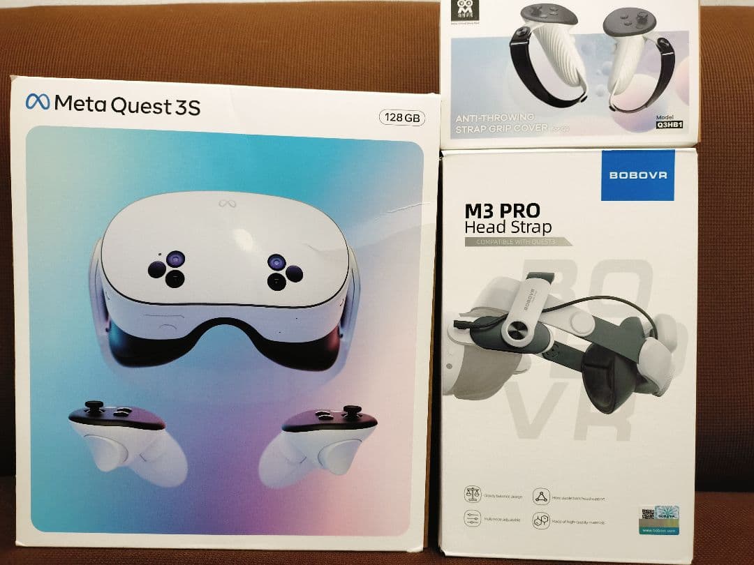 「 Quest 3S（128GB）＋BOBOVR M3 ストラップ付き」