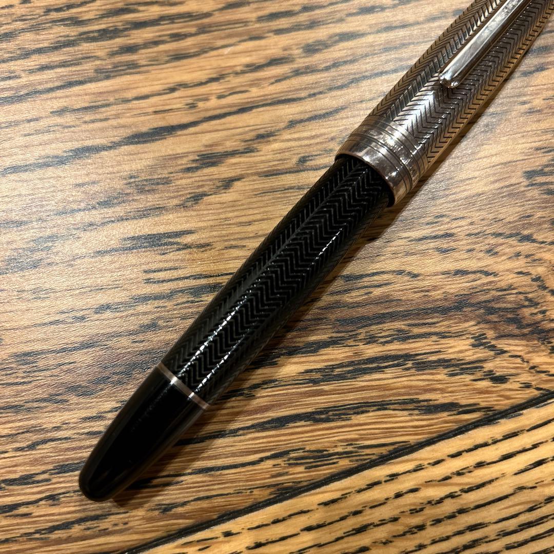 モンブラン 万年筆 ソリテール 146 ドゥエ シルバーバーリー