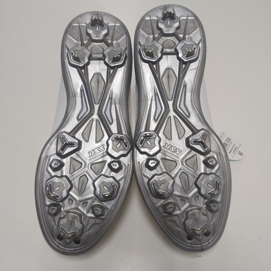 【新品】野球スパイク　250cm　SSK　プロエッジ　ESF3009 白　金具