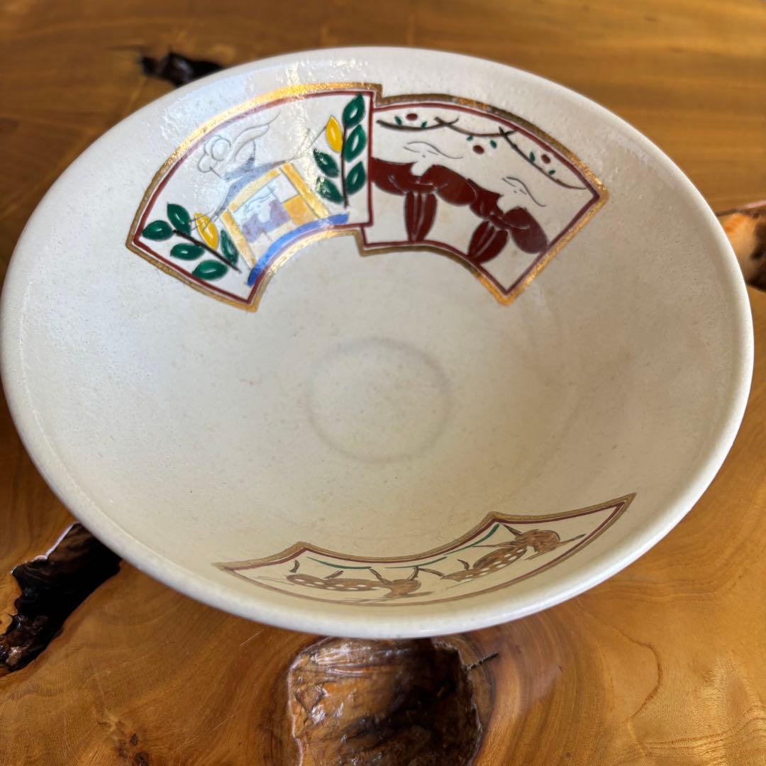 【限定価格】赤膚焼 大塩昭山作 抹茶碗 奈良絵 茶道具 共箱 二重箱