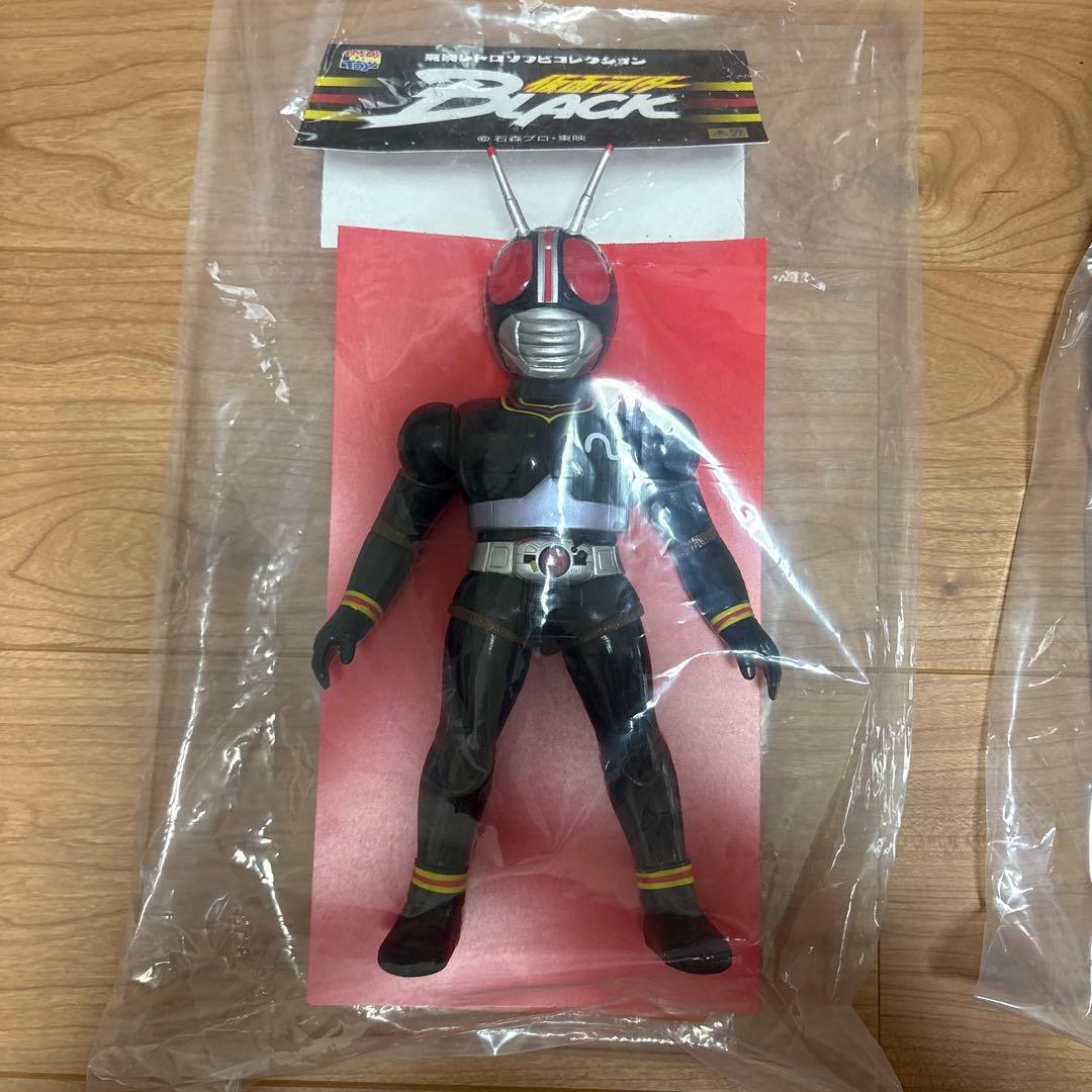 メディコムトイ　仮面ライダー black ソフビ　3体セット