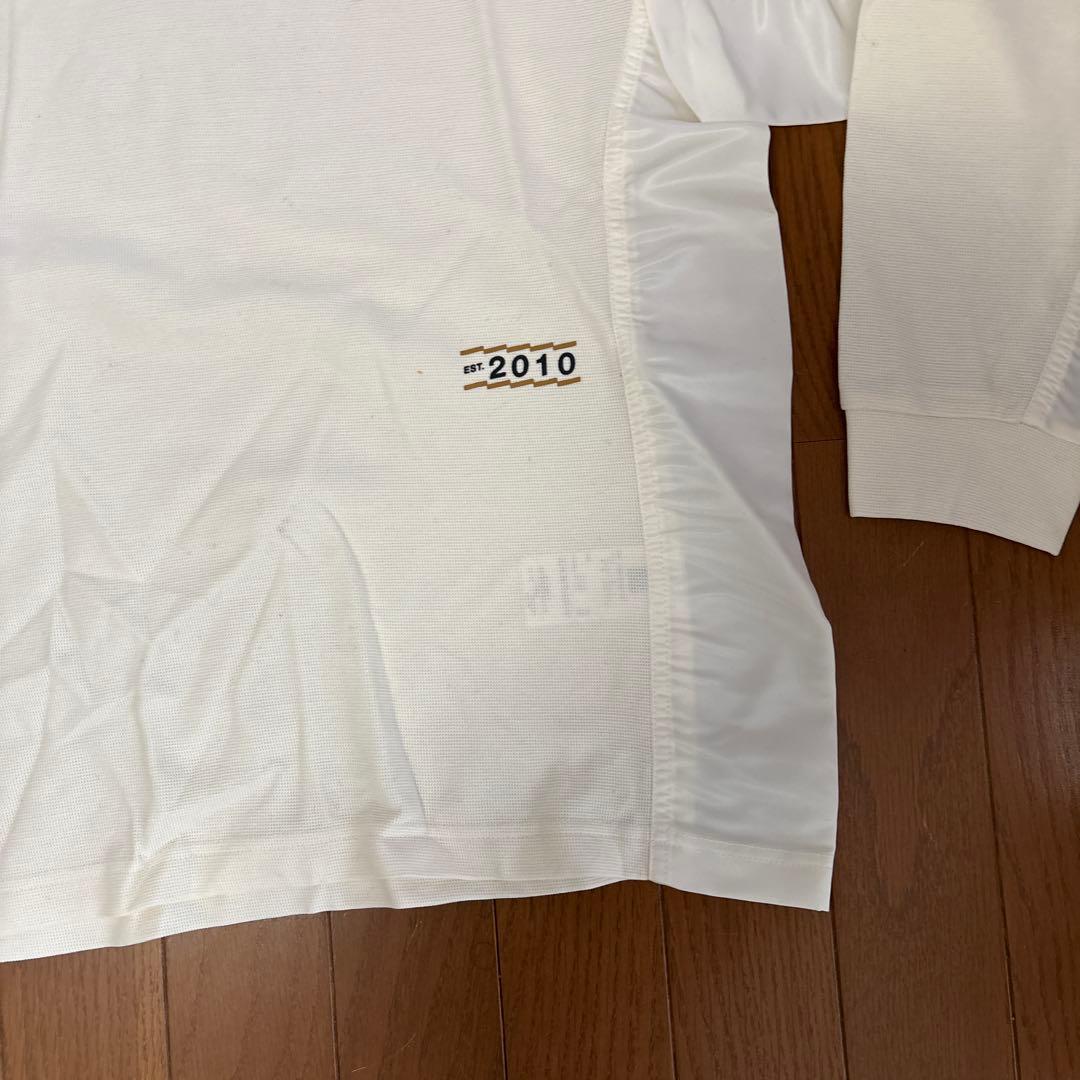 マスターバニー、長袖ポロシャツ ホワイト