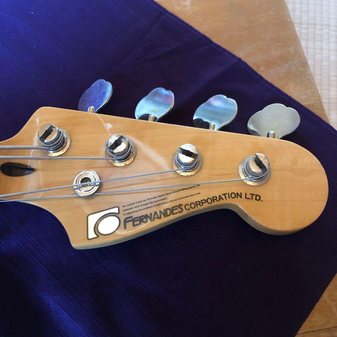 フェルナンデス エレキベース FPB-60 石ロゴ ハードケース付き ビンテージ