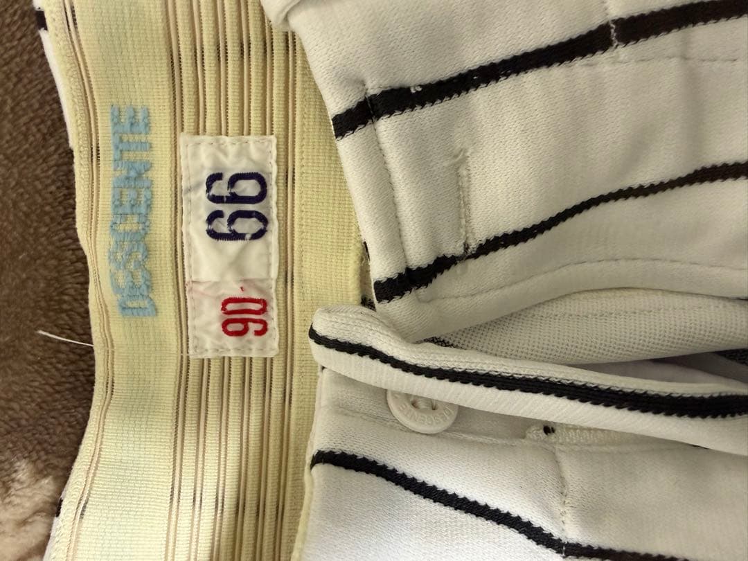 希少品 阪神タイガース 1990年 ホーム #66 坂孝一実使用ユニフォーム