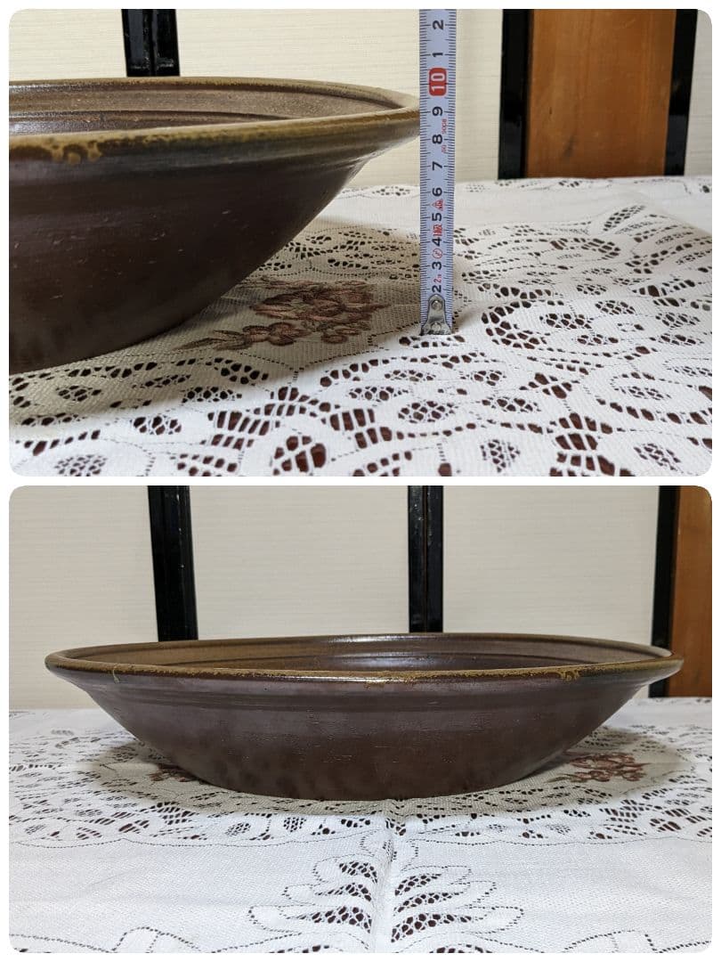 備前市無形文化財保持者 榊原清人 備前焼 大皿 共箱・布・栞付き 置物 飾り皿