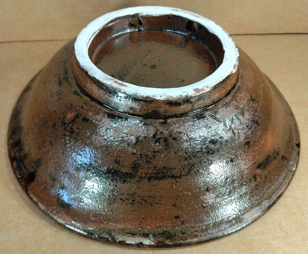 【本物保証】金城次郎 魚紋鉢(魚,井桁文）共箱 栞 人間国宝 壷屋焼 w22㎝