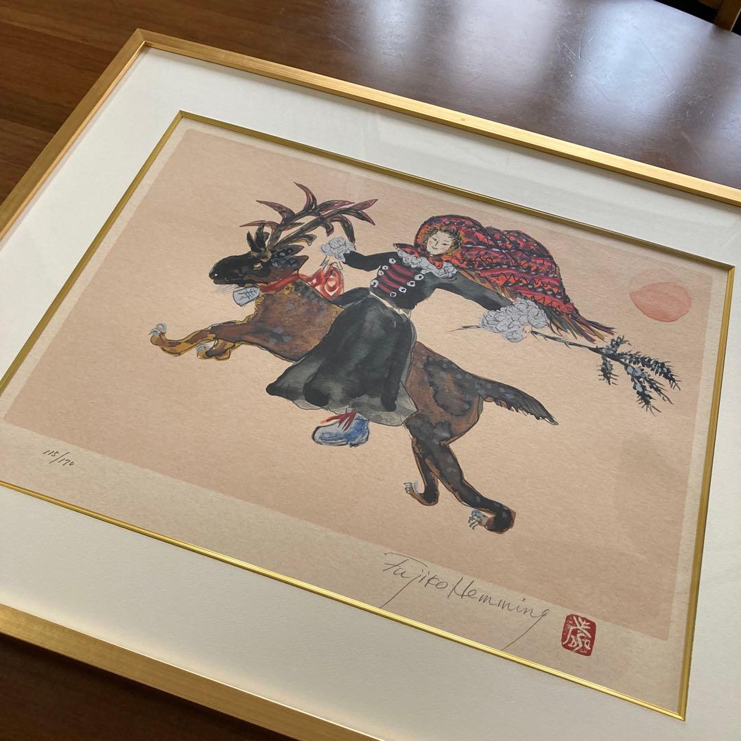 フジ子・ヘミングさん　スウェーデンのクリスマスシルクスクリーン