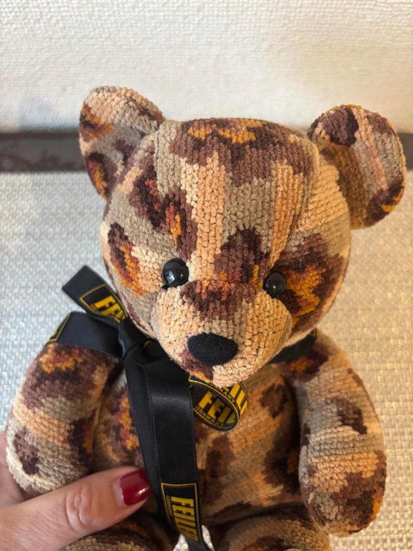 激レア‼️FEILERフェイラー　テディベア　クマ　レオパード　ぬいぐるみ