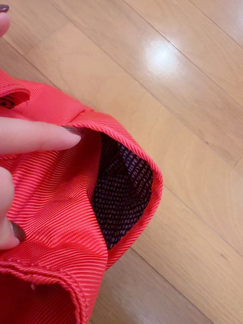 PEARLY GATES 濃いめのピンクトートバッグ