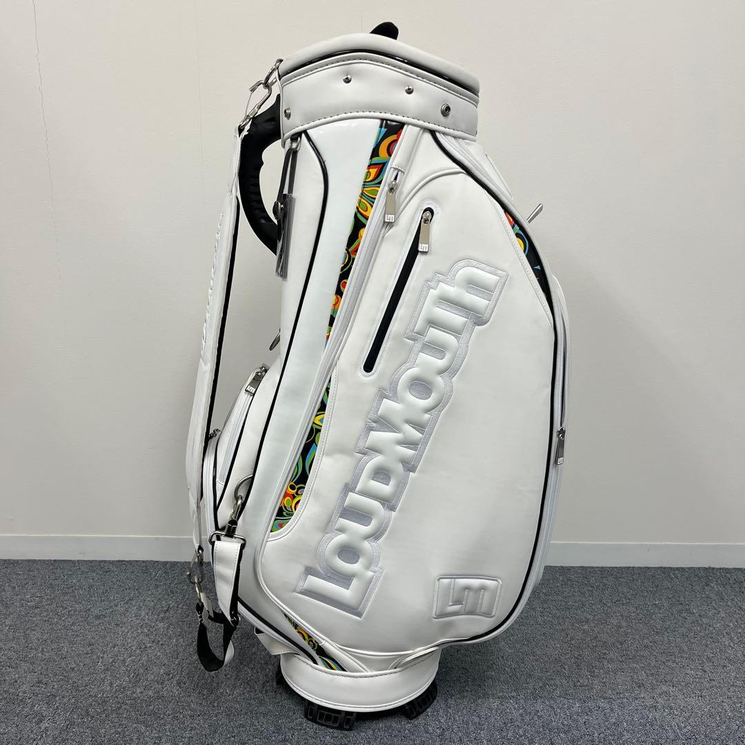 ラウドマウス キャディバッグ シャガデリックホワイト