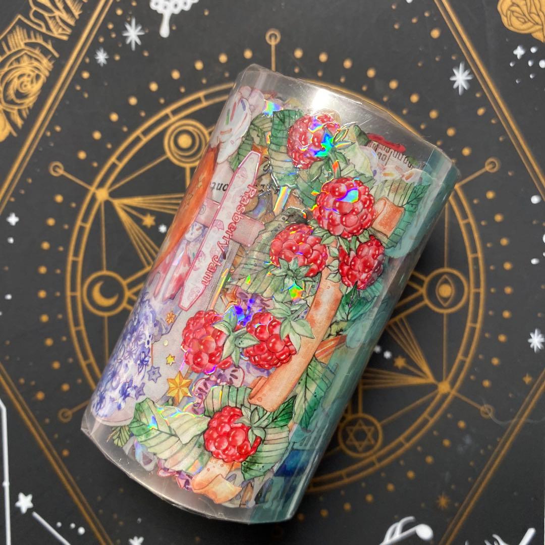 【Q】海外　10m巻　貝殻光マスキングテープ　動物系/装飾系/お花系/古風系