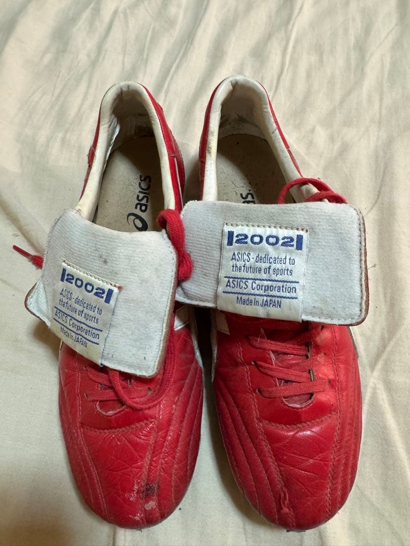 アシックス インジェクター2002 赤 25.0cm サッカースパイク