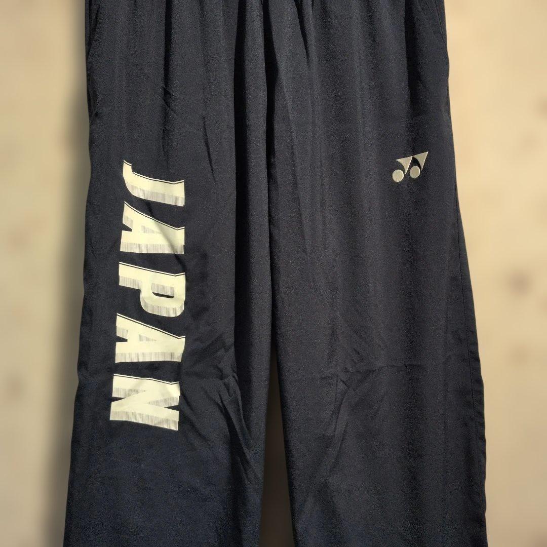 YONEX バドミントン日本代表 Lサイズ ウォームアップパンツ　ネイビー