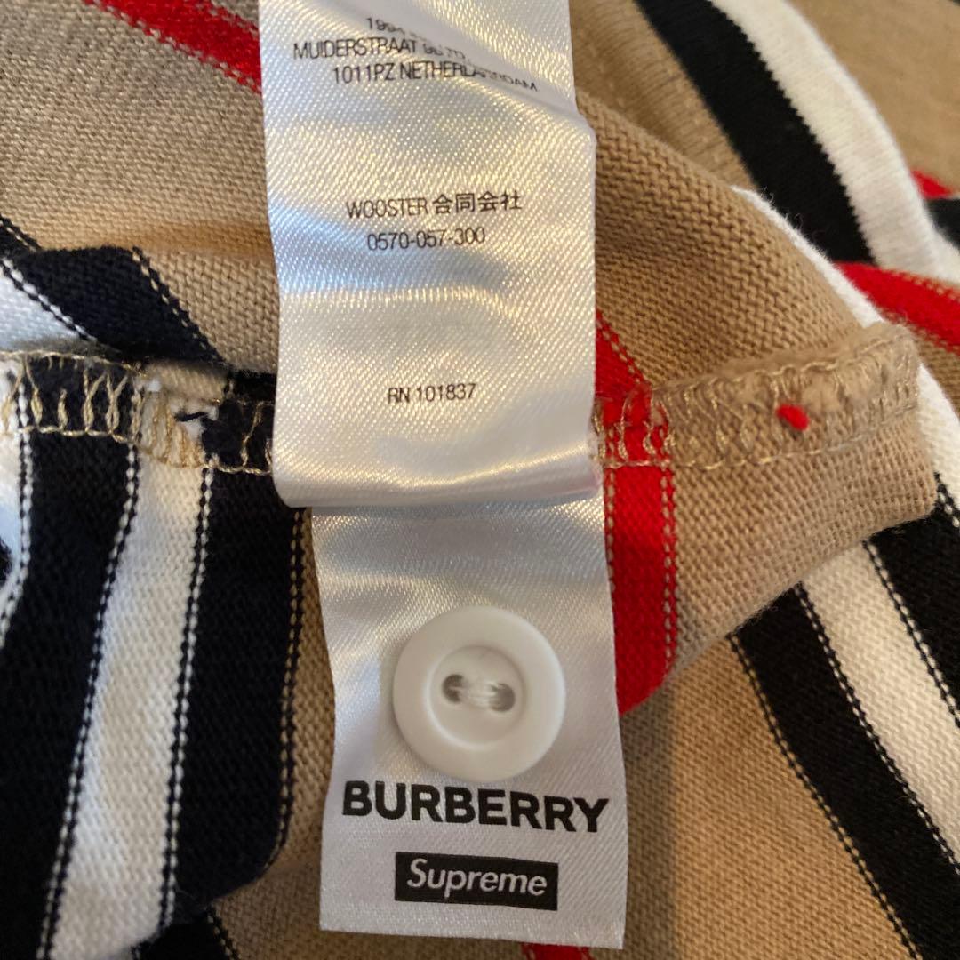 ⚠️超極少品⚠️ Supreme Burberry Rugby
