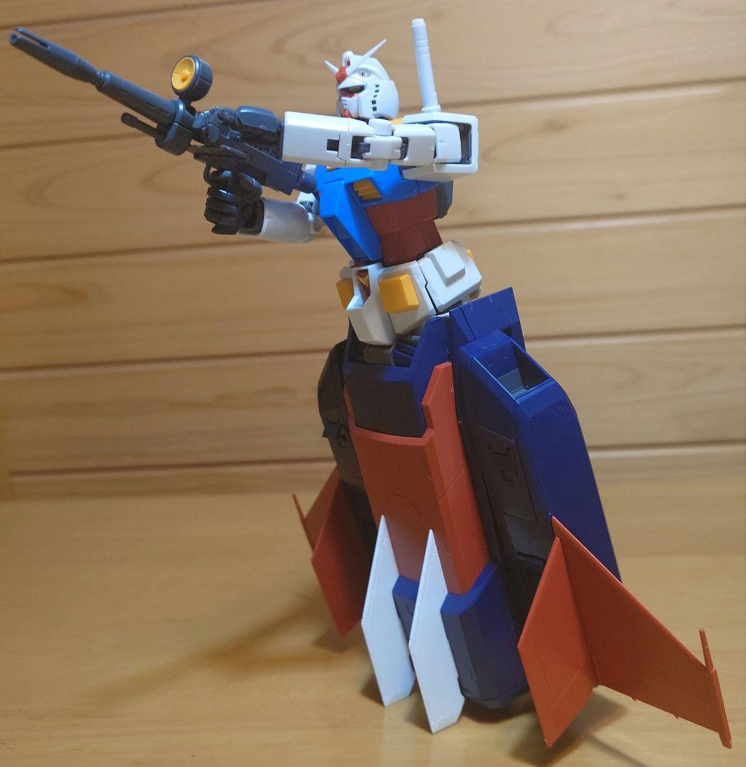 バンダイ①MG1/100ガンダムVer.2.0＆② MG Gファイター中古セット