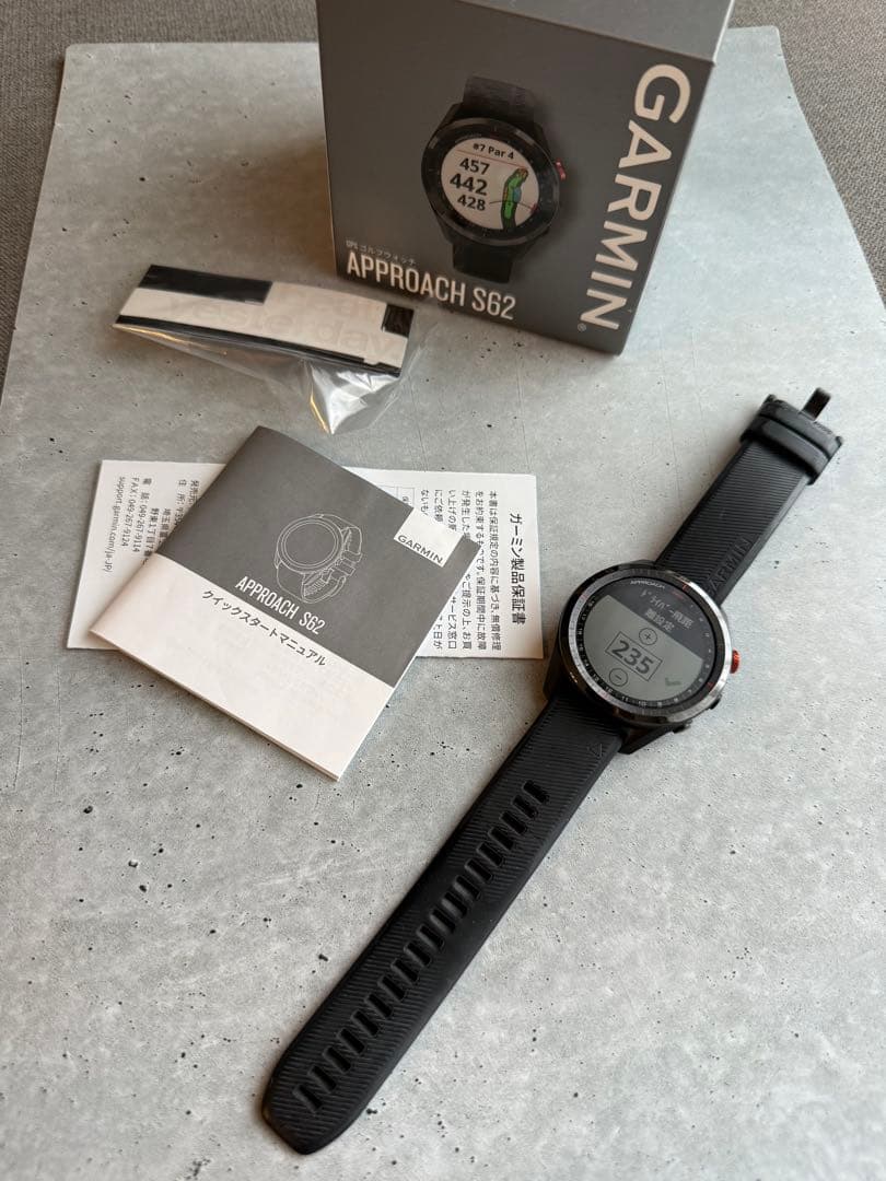 Garmin Approach S62 GPSナビ付きゴルフウォッチ／ガーミン