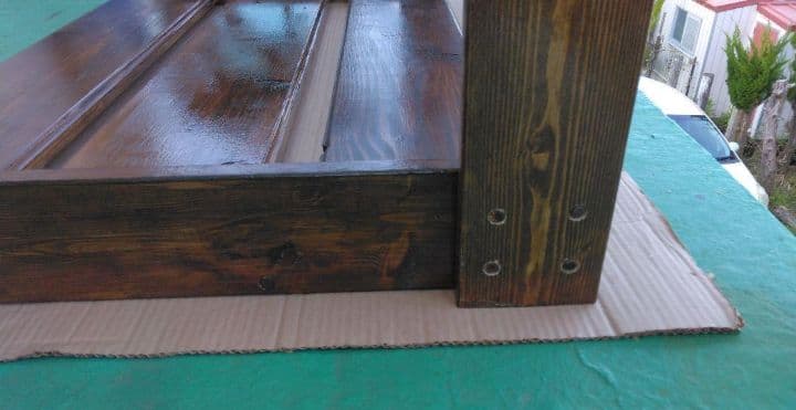 no38ヴィンテージ風　サ－フボードラック　ボードスタンド　神栖～大洗手渡し